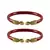 Red  Color Acrylic And Brass Bangle