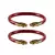 Red  Color Acrylic And Brass Bangle