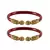 Red  Color Acrylic And Brass Bangle