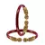 Red  Color Acrylic And Brass Bangle