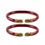 Red  Color Acrylic And Brass Bangle