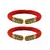 Red  Color Acrylic And Brass Bangle