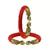 Red  Color Acrylic And Brass Bangle
