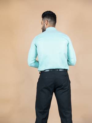 Green printed cotton mens-casual-shirts 5
