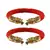 Red  Color Acrylic And Brass Bangle