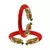Red  Color Acrylic And Brass Bangle