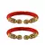 Red  Color Acrylic And Brass Bangle