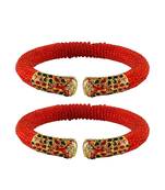 Red  Color Acrylic And Brass Bangle