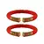 Red  Color Acrylic And Brass Bangle