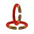 Red  Color Acrylic And Brass Bangle