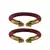 Maroon Color Acrylic And Brass Bangle