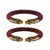 Maroon Color Acrylic And Brass Bangle
