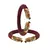 Maroon Color Acrylic And Brass Bangle