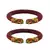 Maroon Color Acrylic And Brass Bangle
