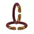 Maroon Color Acrylic And Brass Bangle
