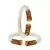 White Color Acrylic And Brass Bangle