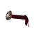 Maroon Color Cotton And Brass Bangle