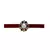 Maroon Color Cotton And Brass Bangle