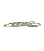White Color Brass Bangle