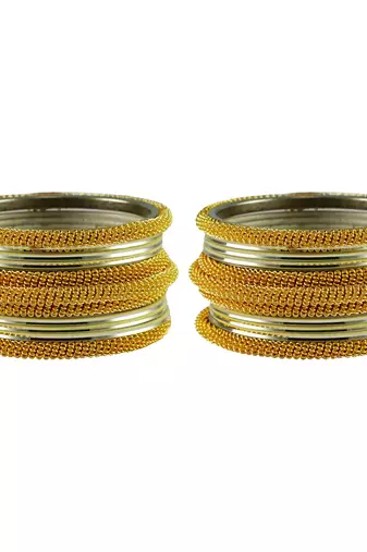 Cream Color Brass Bangle