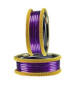 Dark Purple  Color Brass Bangle