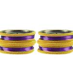 Dark Purple  Color Brass Bangle