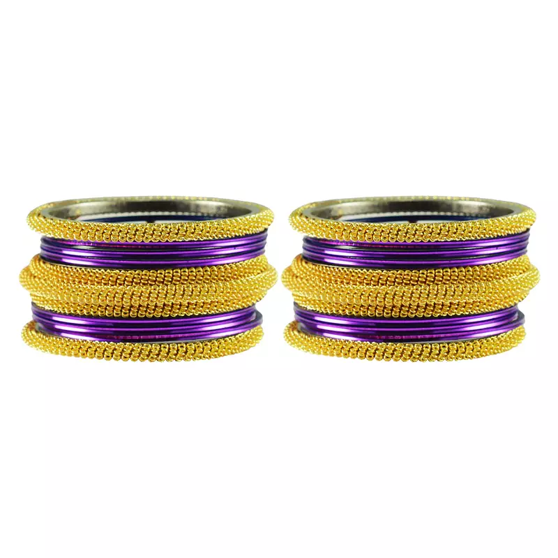 Dark Purple  Color Brass Bangle