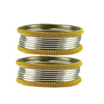Silver  Color Brass Bangle 1