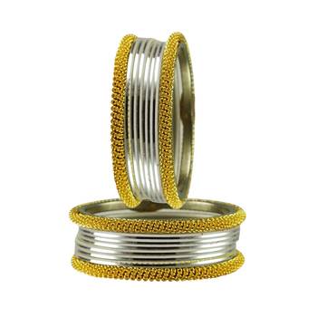 Silver  Color Brass Bangle 2
