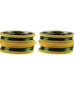 Dark Green Color Brass Bangle