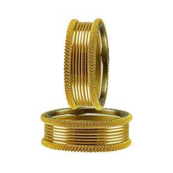Golden  Color Brass Bangle 1