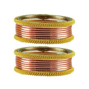 Peach Color Brass Bangle 1