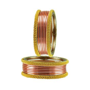 Peach Color Brass Bangle 2