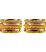 Peach Color Brass Bangle