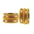 Peach Color Brass Bangle