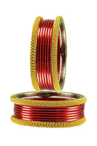 Red Color Brass Bangle