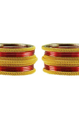 Red Color Brass Bangle