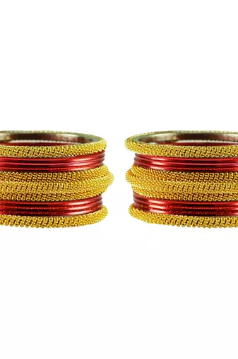 Red Color Brass Bangle