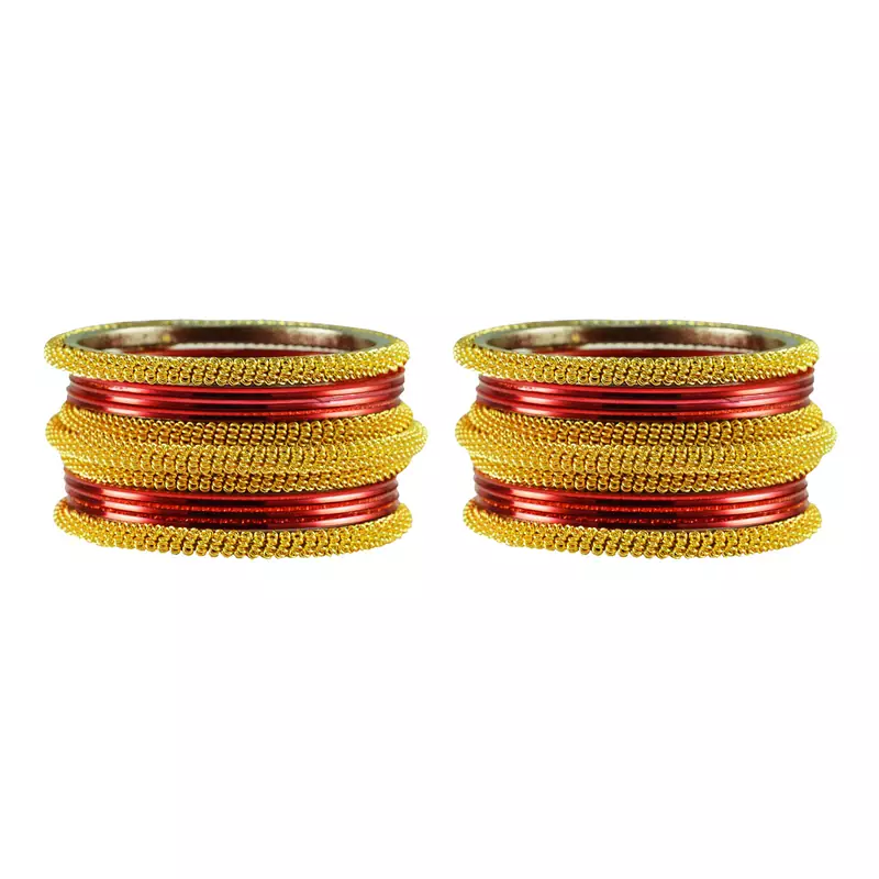 Red Color Brass Bangle
