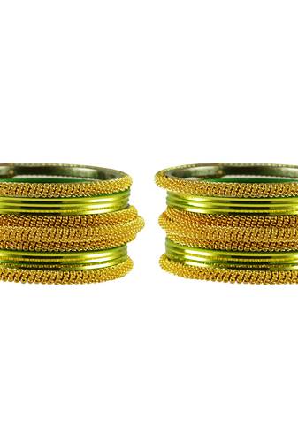 Light Green  Color Brass Bangle