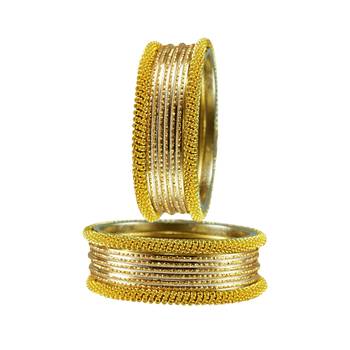 Golden  Color Brass Bangle 2