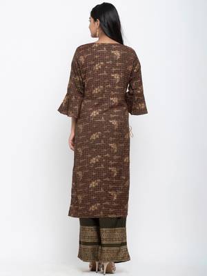 Green printed cotton ethnic-kurtis 5