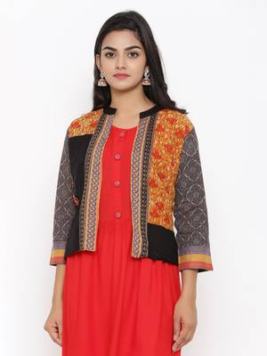Multicolor embroidered cotton ethnic-kurtis 2