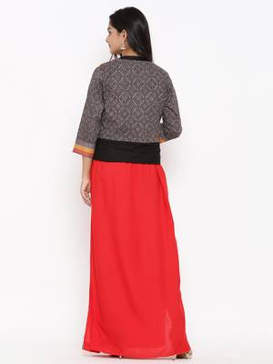 Multicolor embroidered cotton ethnic-kurtis 5