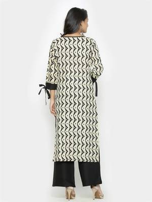 Black printed cotton ethnic-kurtis 4