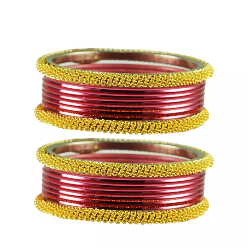 Peach Color Brass Bangle