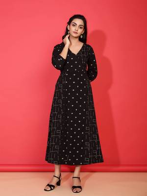 Multicolor printed cotton ethnic-kurtis 1