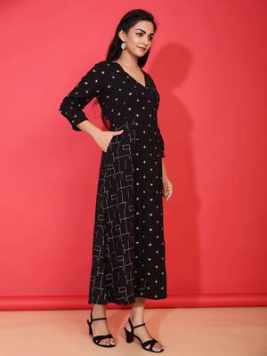 Multicolor printed cotton ethnic-kurtis 3