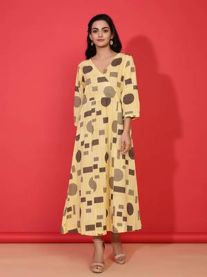Multicolor printed cotton ethnic-kurtis 1