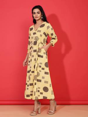 Multicolor printed cotton ethnic-kurtis 3